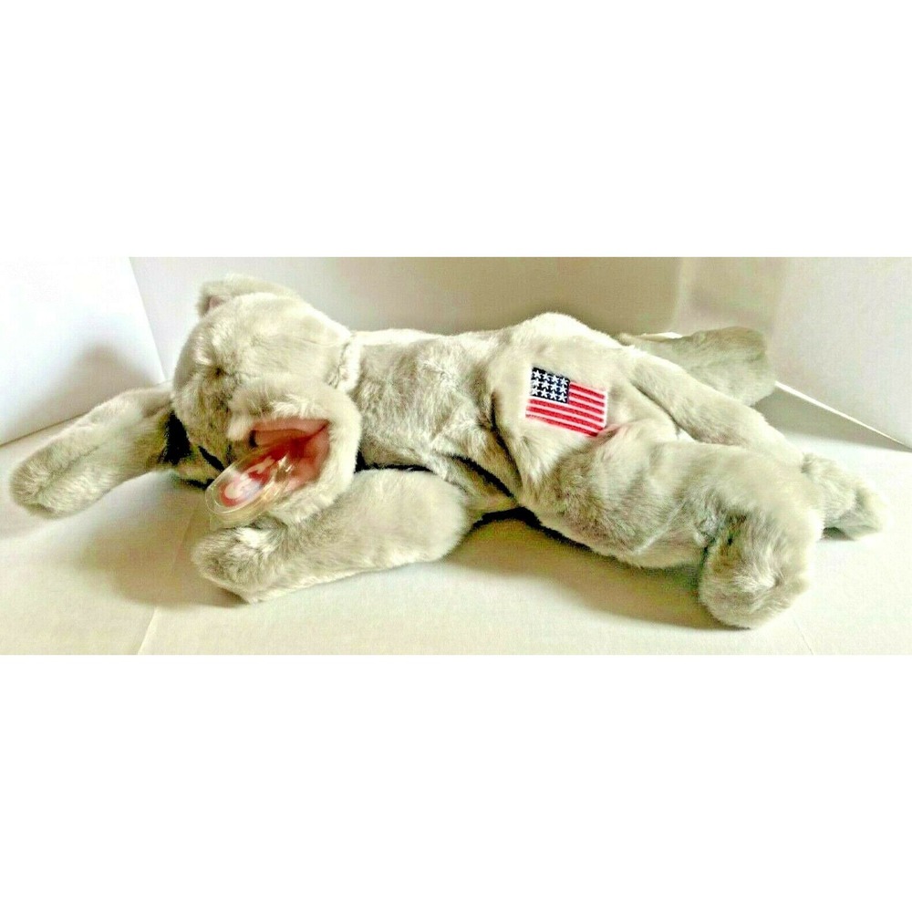 2000 Ty Beanie Buddy Righty Retired Political Elephant Plush Grey BB3